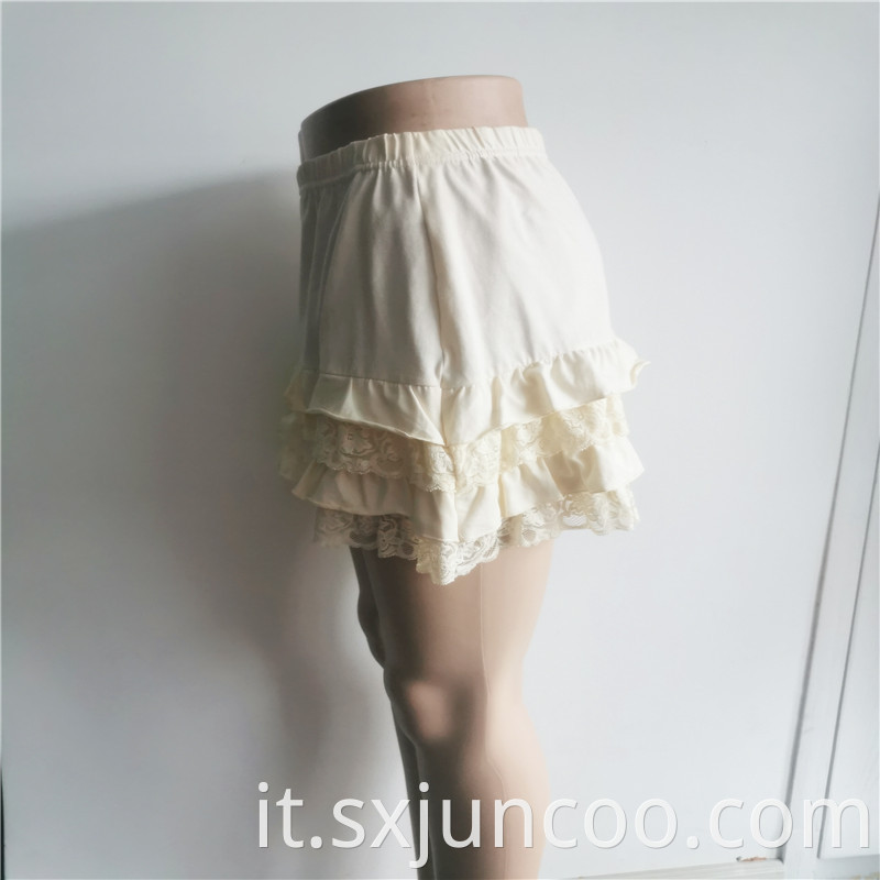 Elegant Indoor Polyester Casual Womens White Lace Skirts